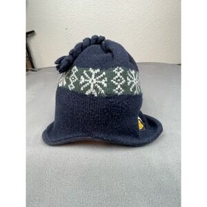 Disney Winnie The Pooh Beanie Kids 6 12Mo Blue Fair Isle Skull Cap Hat Cute